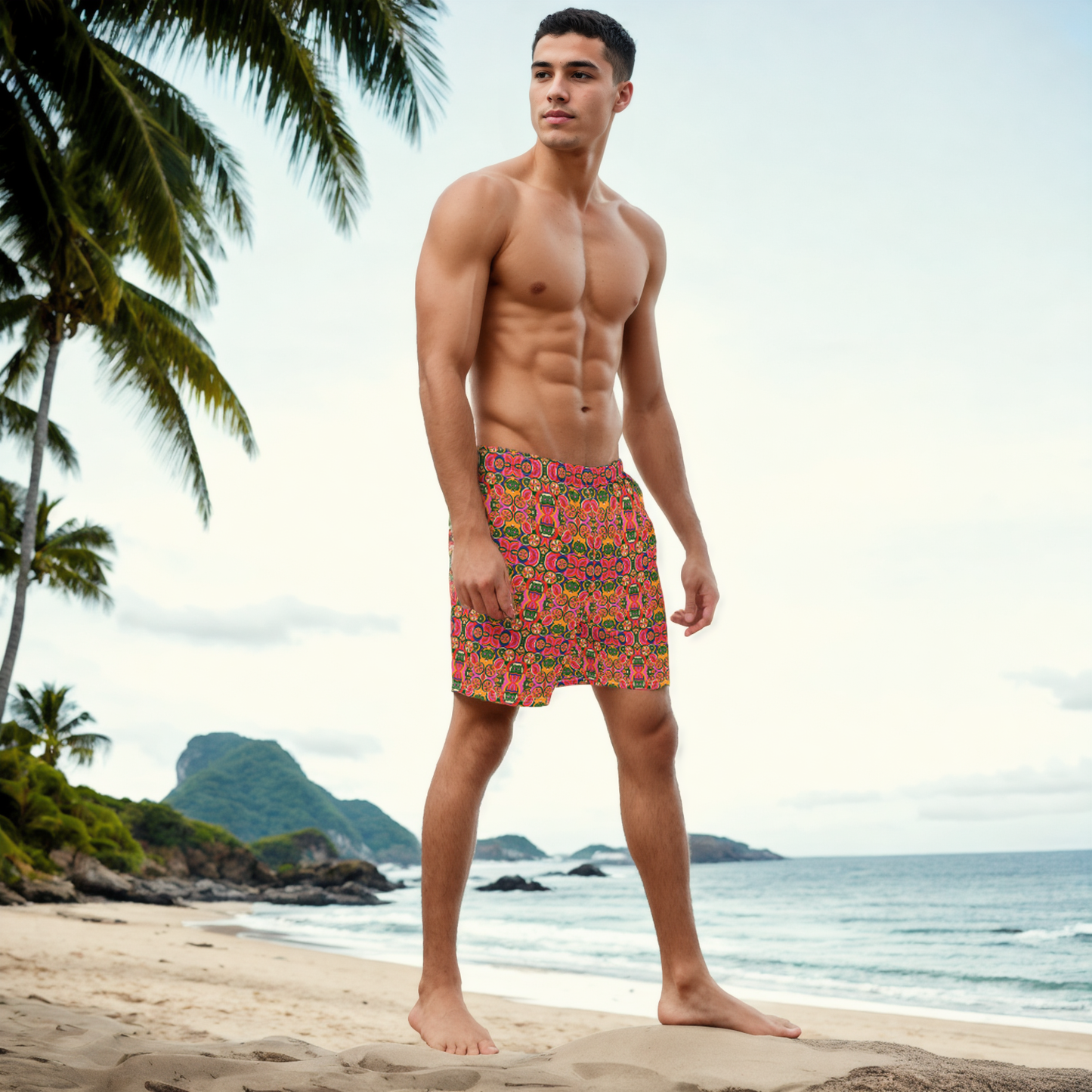 "Fructus Solis" Men's Swimwear - Quick Drying and Breathable