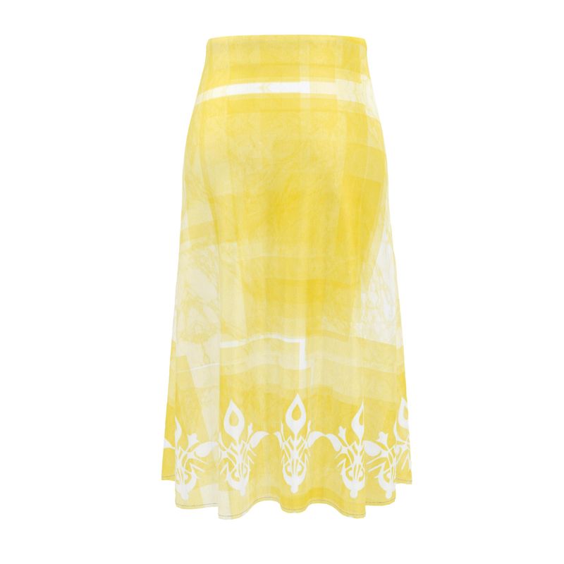 “Tabula Illuminata” Long Midi Skirt (Yellow)