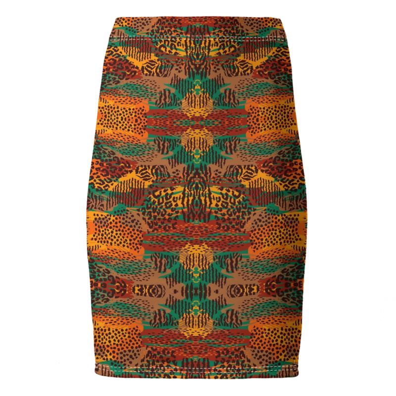 Safari Chic Pencil Skirt