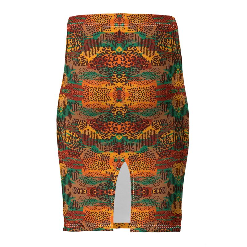 Safari Chic Pencil Skirt