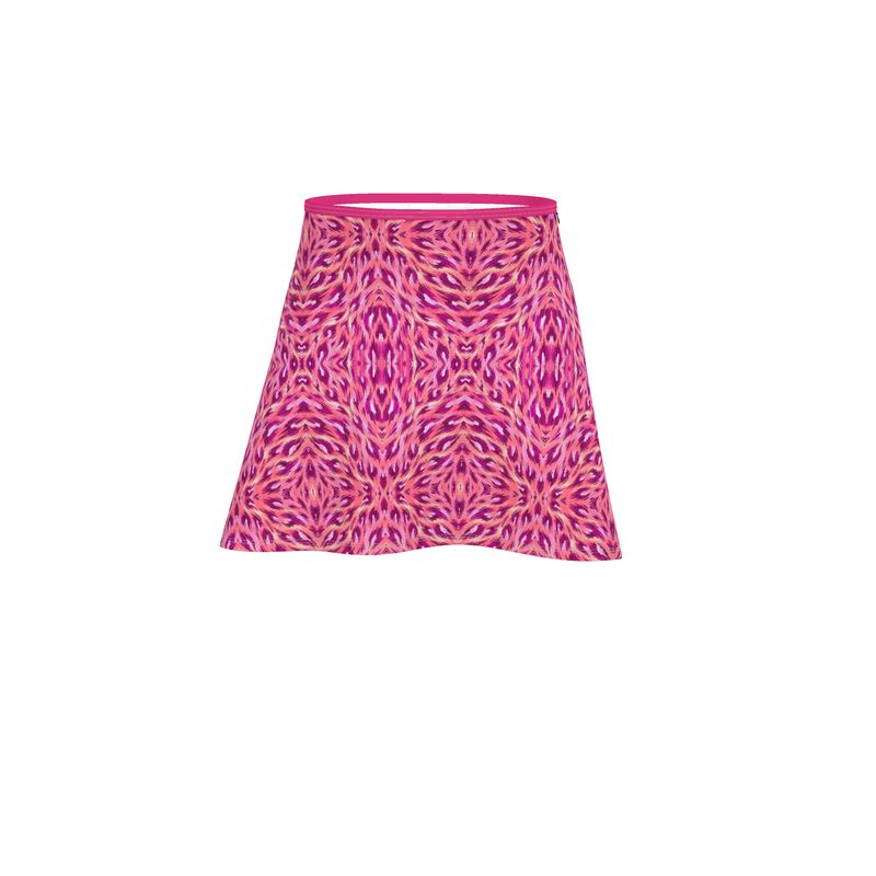 Pink Sparkle Skater Skirt - Vibrant and Elegance Patterns