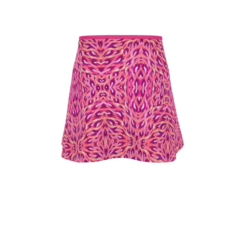 Pink Sparkle Skater Skirt - Vibrant and Elegance Patterns