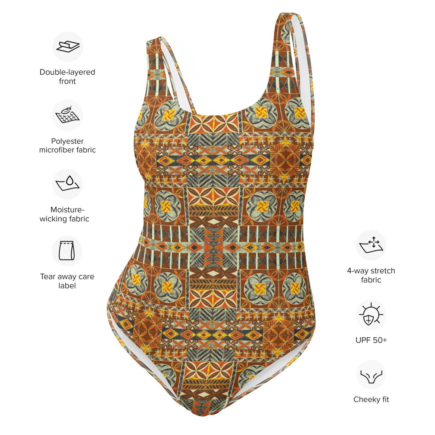 Maillot de Bain 1 Pièce Femme - Rêve d’Azalée | Design Ethnique & Confort Extensible