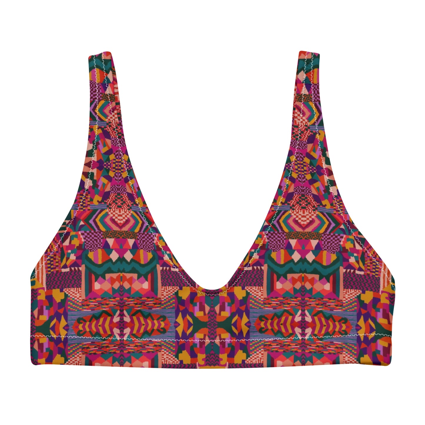 Eco-responsible padded “Solis Ruber” swimsuit top