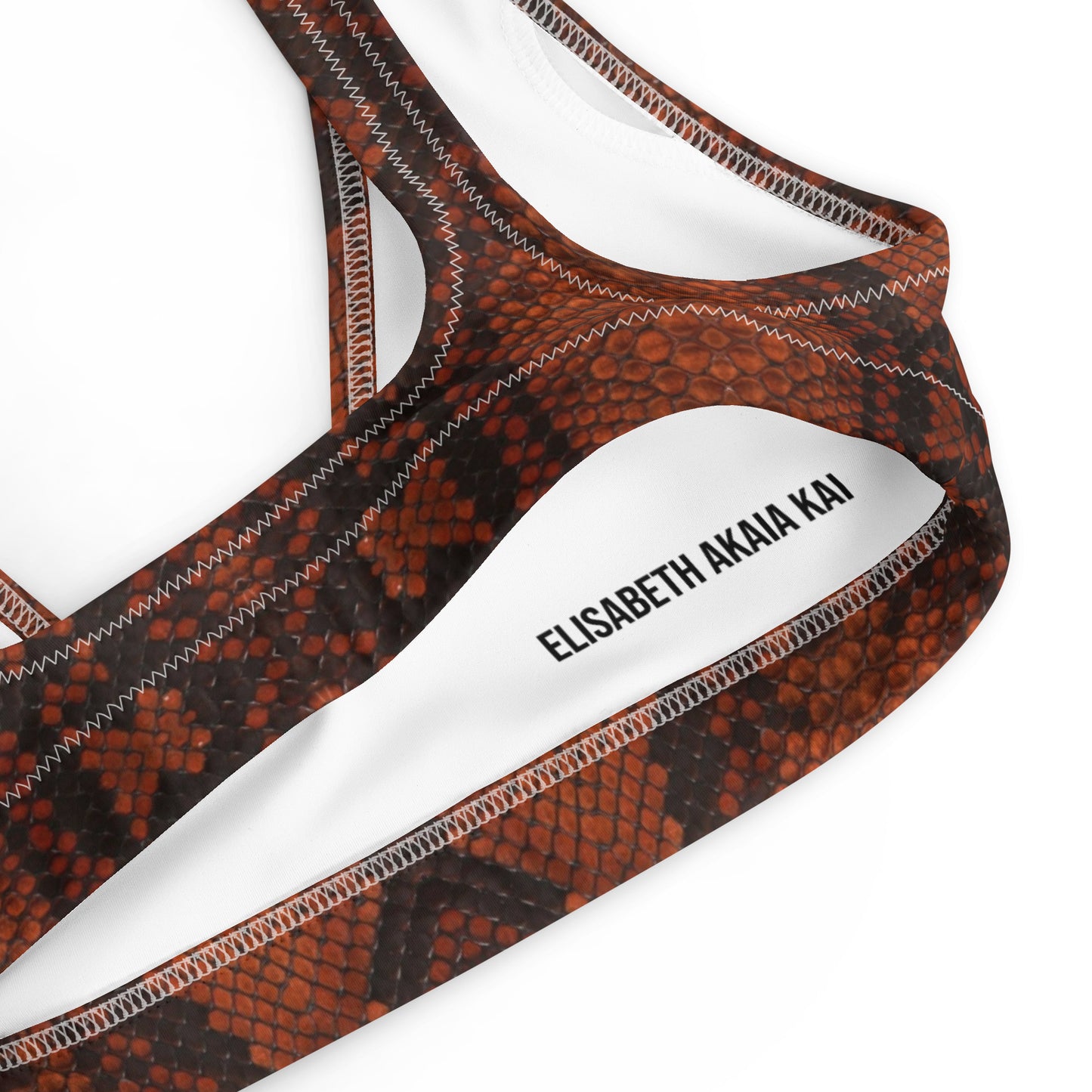 Eco-responsible “Fulvus Draco” Padded Bikini Swimsuit Top