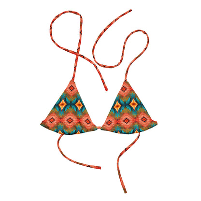 “Ara Macao” Eco-responsible Padded Swimsuit Top