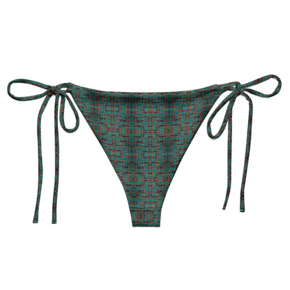 Emerald Labyrinth Bikini Bottoms - Eco-Friendly Style and Comfort