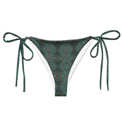 Emerald Labyrinth Bikini Bottoms - Eco-Friendly Style and Comfort