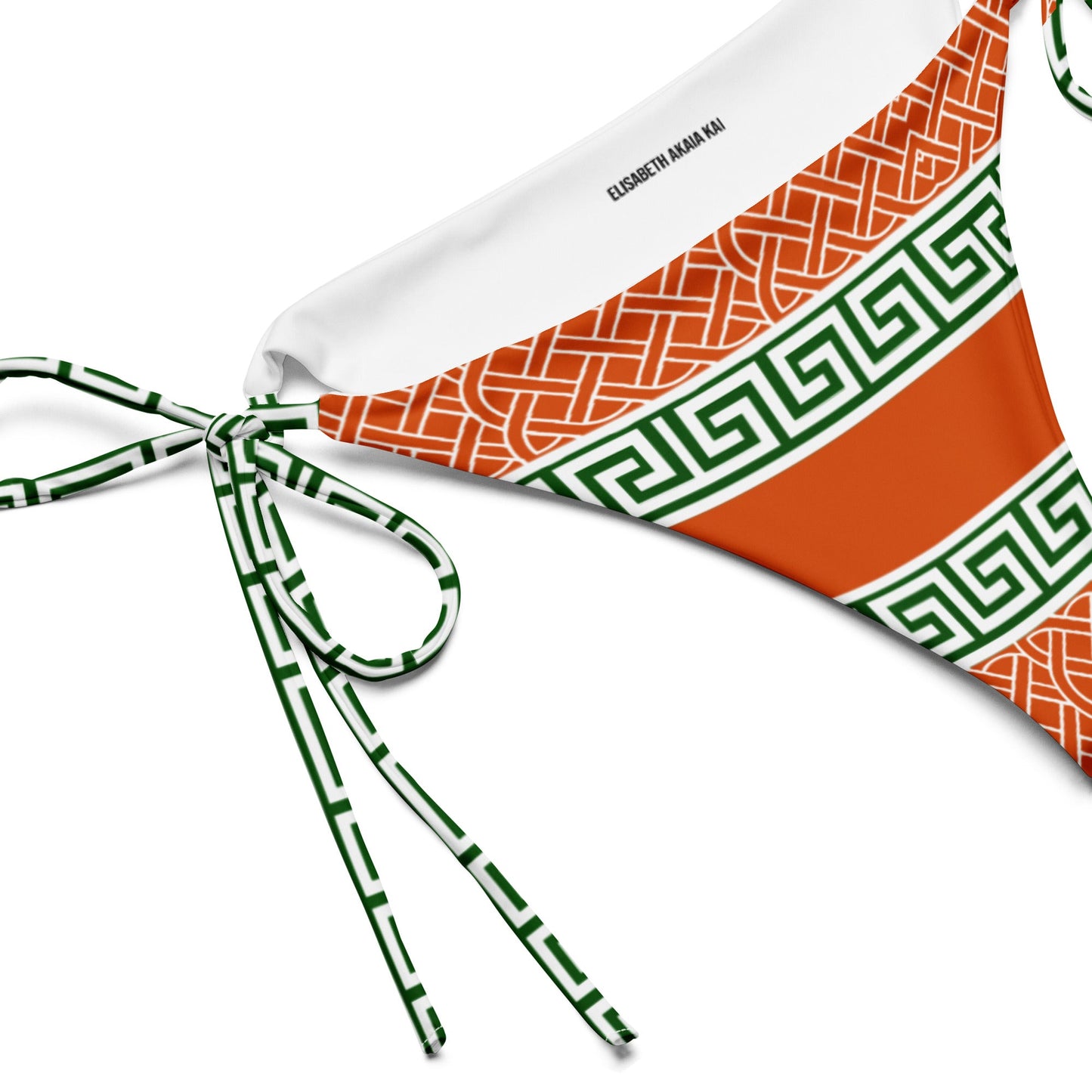 Bas de Maillot de Bain Bikini Rembourré "Undas Gladiatores" Éco-responsable (Orange) - Élisabeth Akaïa Kaï