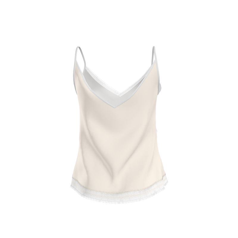 Caraco en satin polyester séduction 85g (Crème) - Élisabeth Akaïa Kaï