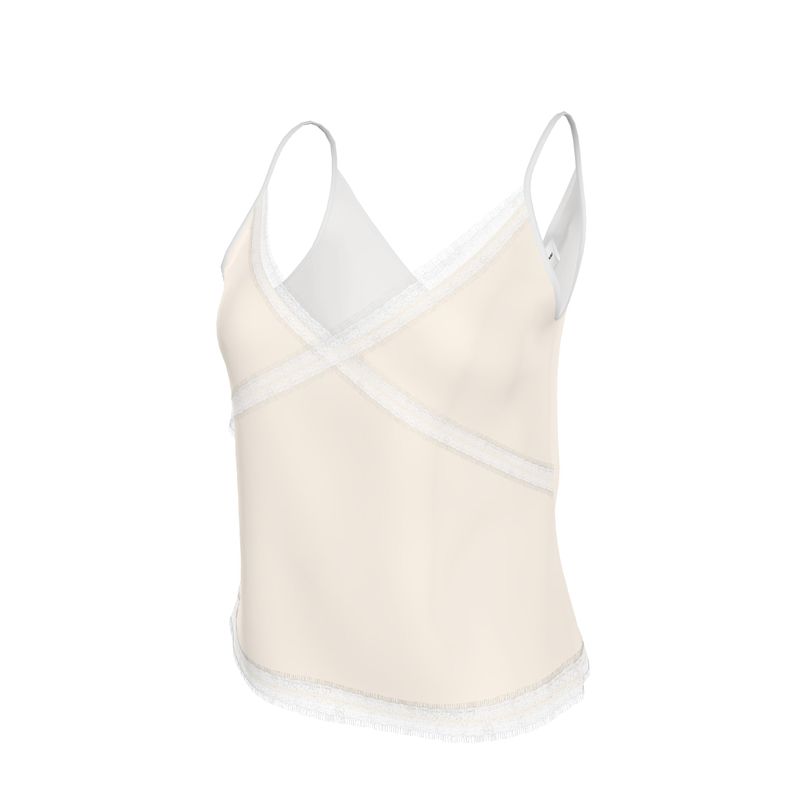 Caraco en satin polyester séduction 85g (Crème) - Élisabeth Akaïa Kaï