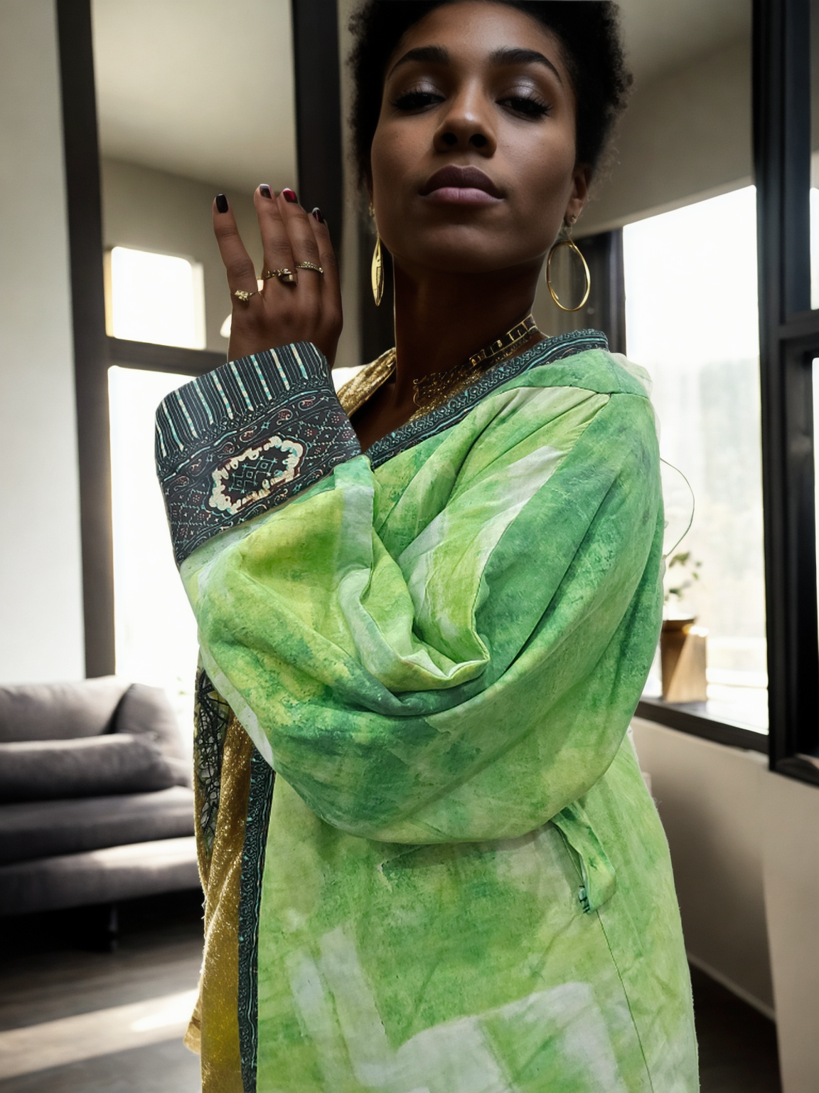 Oshun Emerald Kimono