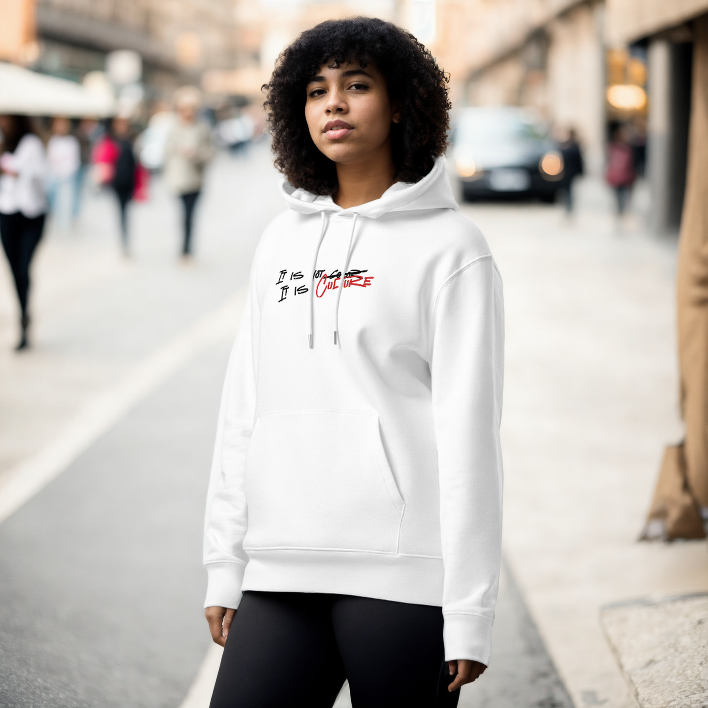 Basic unisex eco sweatshirt "It is Culture"