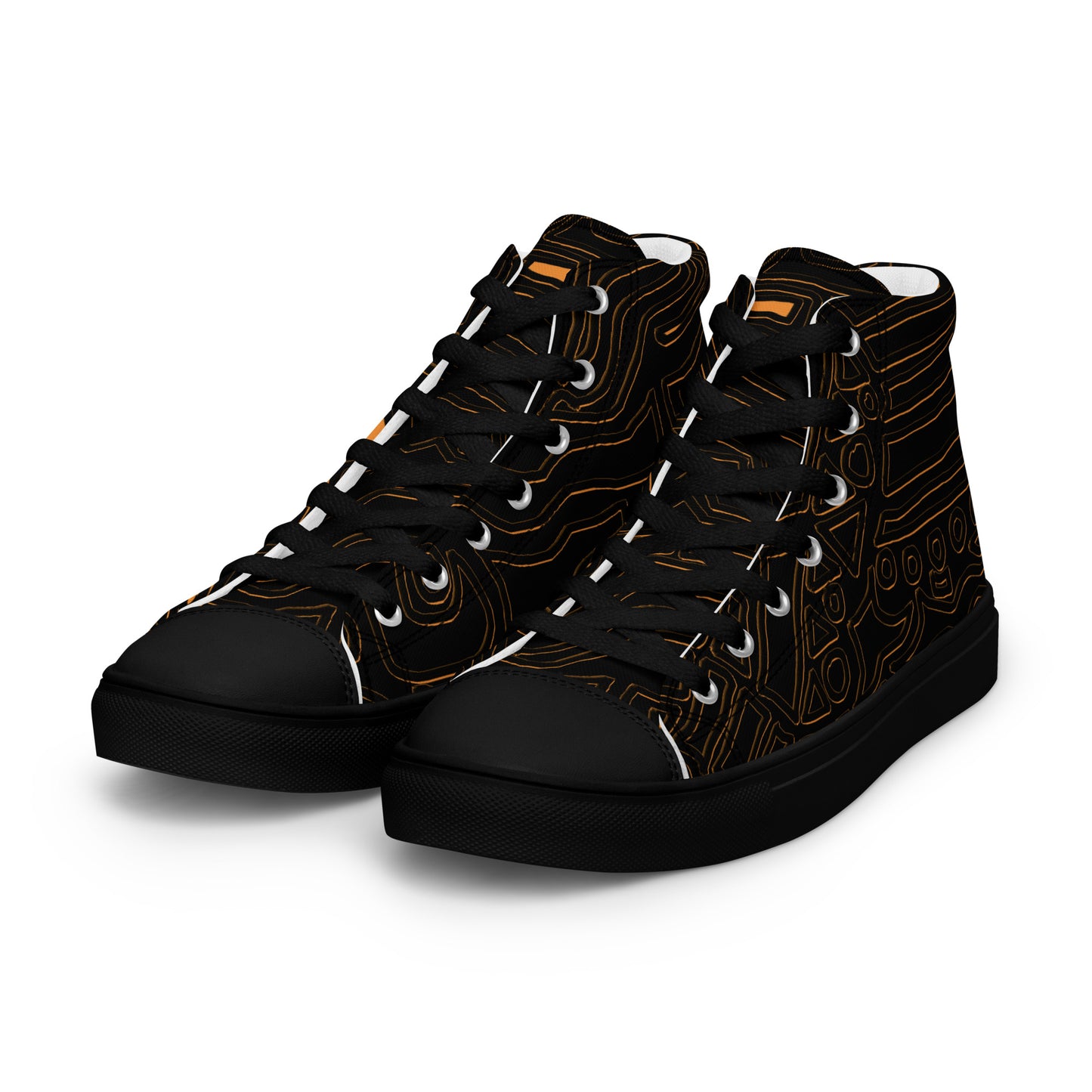 Obatala - Women's high canvas sneakers