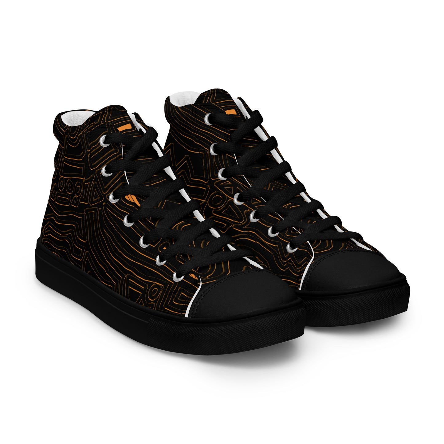 Obatala - Women's high canvas sneakers