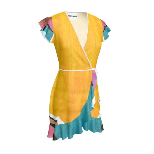 ANAÏS - Short dress with handmade ruffles