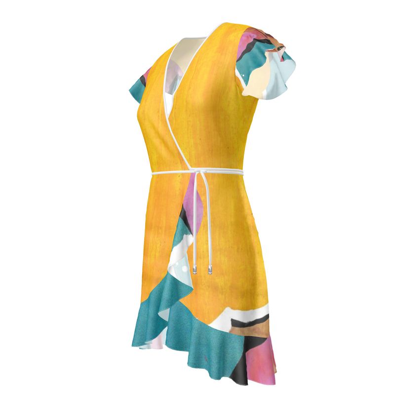 ANAÏS - Short dress with handmade ruffles