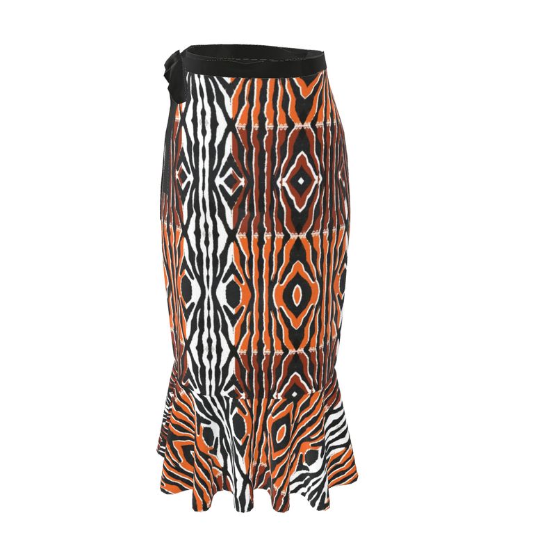 QUAGGA - Long ruffled skirt