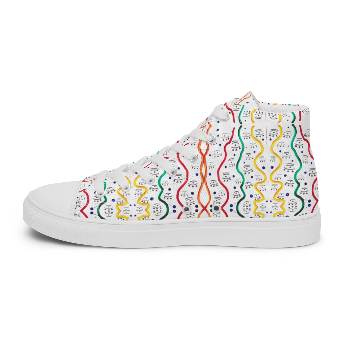 THE EYE - Men's high-top canvas trainers