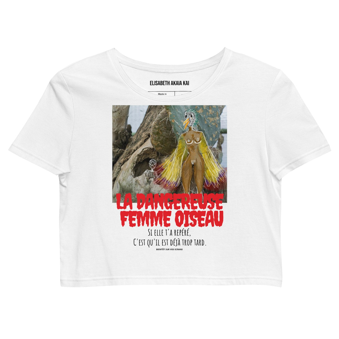 LA DANGEREUSE FEMME OISEAU - Crop top bio