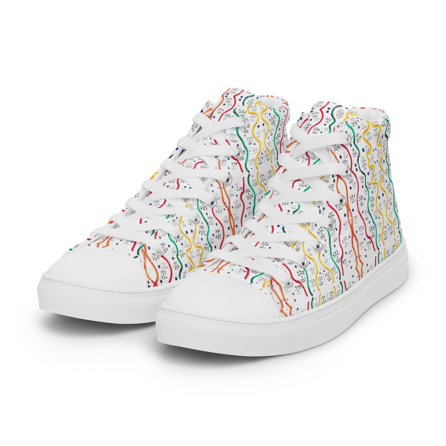 THE EYE - Women's high-top canvas trainers